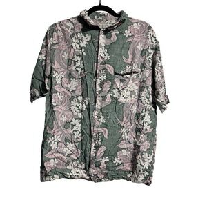 Final Home Rayon Hawaiian Shirt M Japanese Designer Archive Floral Aloha Rare